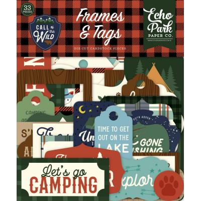 Echo Park Call Of The Wild Die Cuts - Frames & Tags